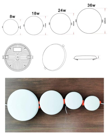 Встраиваемый светодиодный светильник Zortes CLOUD ZRS.57793.24