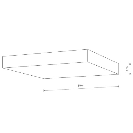 Потолочный cветильник Nowodvorski Lid Square Led Black 10427