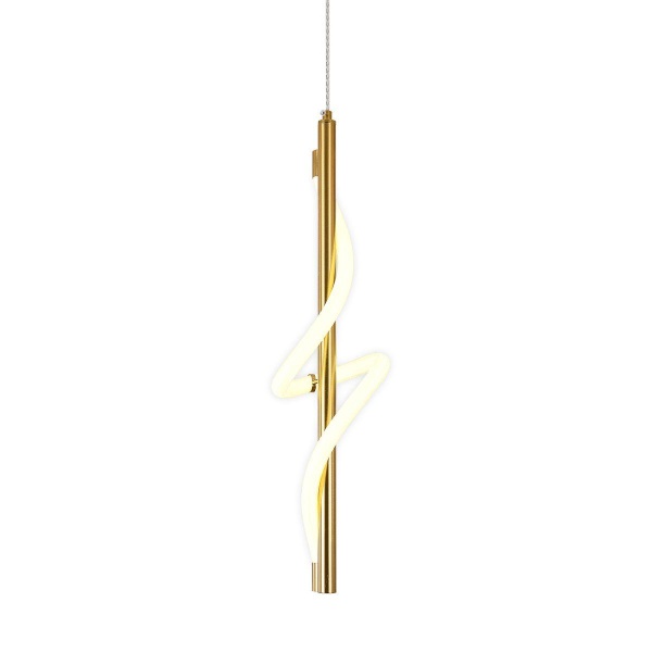 Подвесной светодиодный светильник Indigo Intreccio 14025/1P Brass V000144L