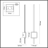 Настенный светодиодный светильник Odeon Light Hightech Stilo 4257/18WL