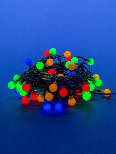 Светодиодная гирлянда Uniel Шарики 220V разноцветный ULD-S0540-060/DGA MULTI IP20 COLORBALLS 07928
