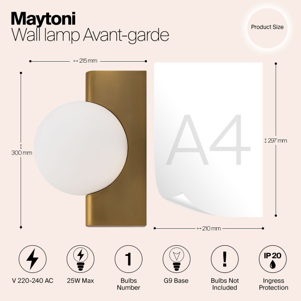 Бра Maytoni Avant-garde MOD324WL-01BS