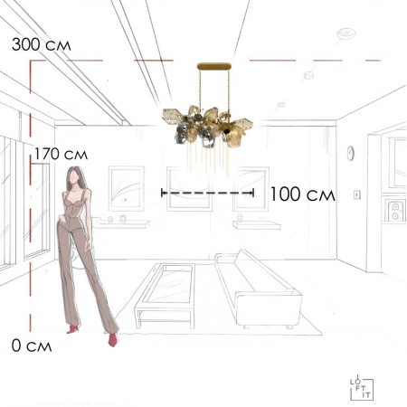 Подвесная люстра LOFT IT Britannica 10401/1000L Подвесная люстра LOFT IT Britannica 10401/1000L