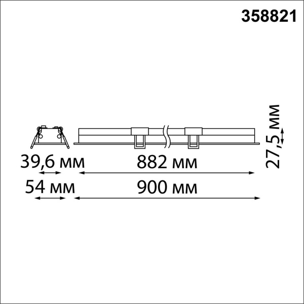Встраиваемый светодиодный светильник Novotech Spot Iter 358822 Встраиваемый светодиодный светильник Novotech Spot Iter 358822