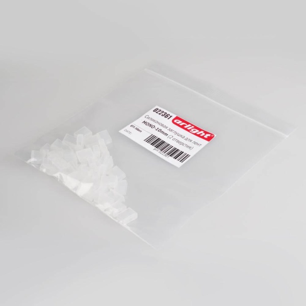 Силиконовая заглушка Arlight для лент MONO-10mm (2 отверстия) 022361 Силиконовая заглушка Arlight для лент MONO-10mm (2 отверстия) 022361