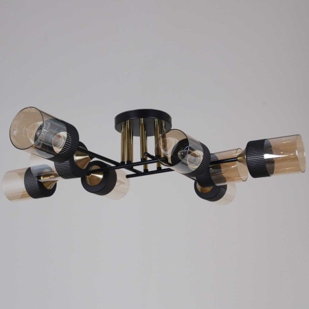 Потолочная люстра Reluce 48460-0.3-08 BK+COPPER