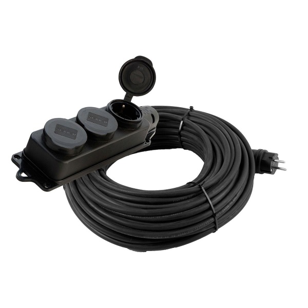 Удлинитель 3-местный с/з КГ 3*1,5мм2, IP44, 30м, 16A Professional PRF03-31-3-30 50349