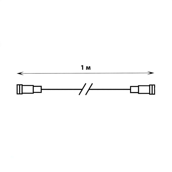 Удлинитель для гирлянд Uniel UCX-F90 E/1M/BK UL-00013223