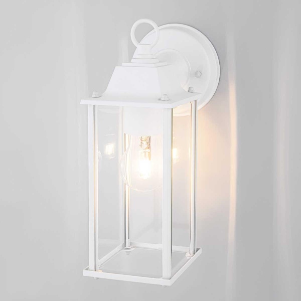 Уличный настенный cветильник Elektrostandard 1008D Brick белый a038439