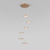 Подвесная светодиодная люстра Eurosvet Crespella 90034/6 золото