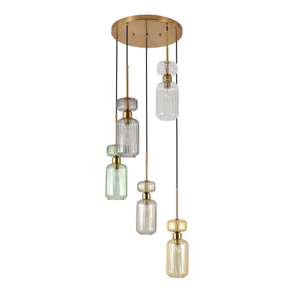 Подвесная люстра Escada Gloss 1141/5S CL/BG/GN/SM/AM