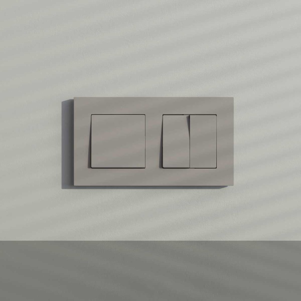 Рамка на 2 поста Werkel Slab дымчатый софт W0022917 a071621
