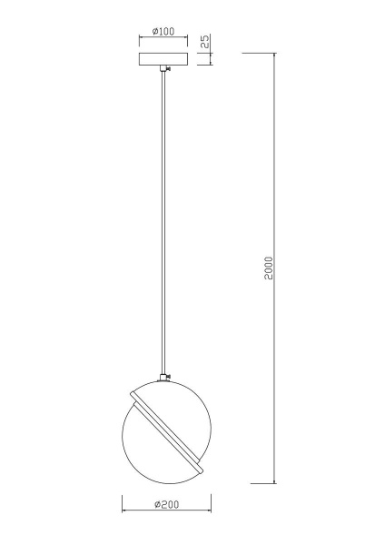 Подвесной светильник Freya Element FR5181PL-01CH