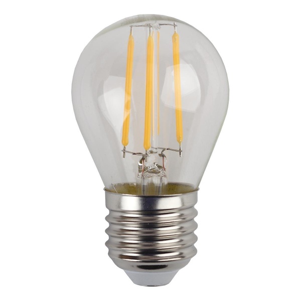 Лампа светодиодная филаментная ЭРА E27 9W 2700K прозрачная F-LED P45-9w-827-E27 Б0047023