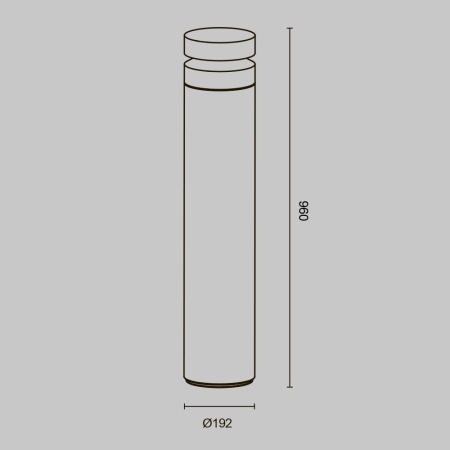 Уличный светодиодный светильник Maytoni Betone O469FL-L20CM3K1