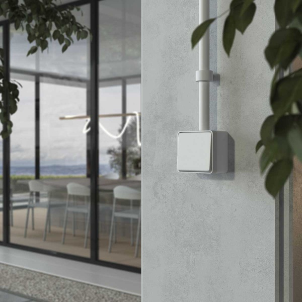 Выключатель одноклавишный влагозащищенный Werkel Gallant белый W5010201 4690389163920