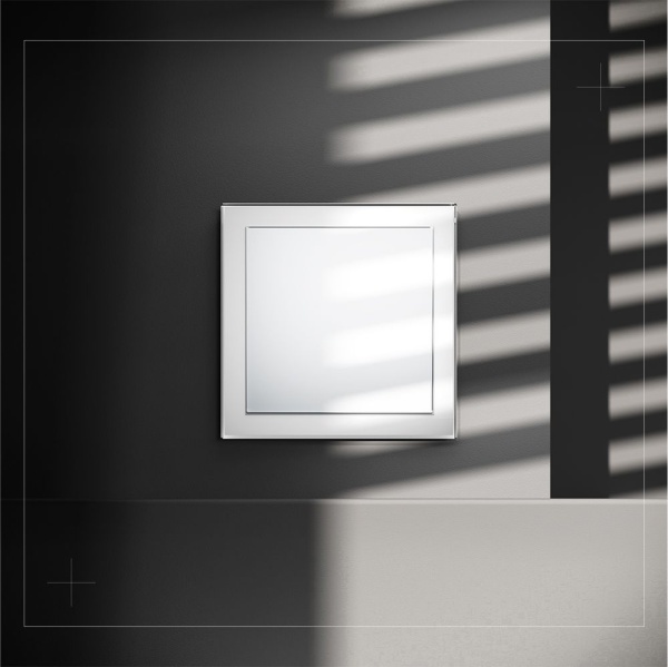 Выключатель с самовозвратом встраиваемый Voltum S70 одноклавишный 10А, (белый глянцевый) VLS010601