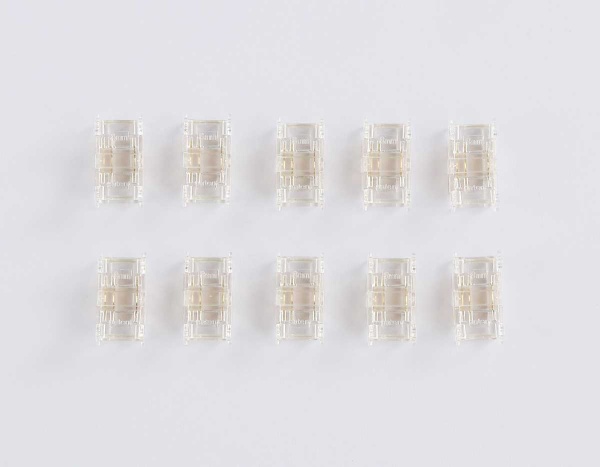 Соединитель прямой AMBRELLA LIGHT ILLUMINATION COB CCT 12/24V для лент 8mm (3 конт.) (10шт. в комплекте) GS6366