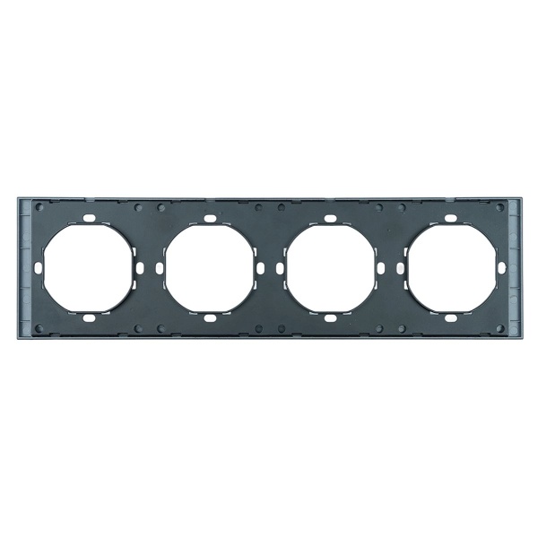 Рамка 4-местная, Stekker Мия, PFR00-3004-05, черный бархат 50464