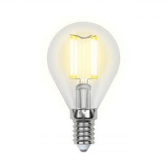 Лампа светодиодная (UL-00001371) E14 6W 4000K прозрачная LED-G45-6W/NW/E14/CL PLS02WH