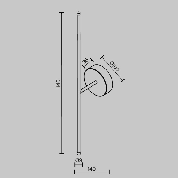 Настенный светильник (бра) Technical C084WL-L18BS2.7K Настенный светильник (бра) Technical C084WL-L18BS2.7K