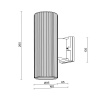 Настенный светильник Maytoni Outdoor O419WL-02B