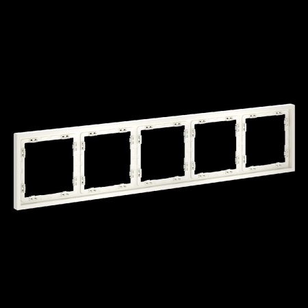 Рамка пластиковая S70 на 5 пост, (хлопок) Voltum VLS100513