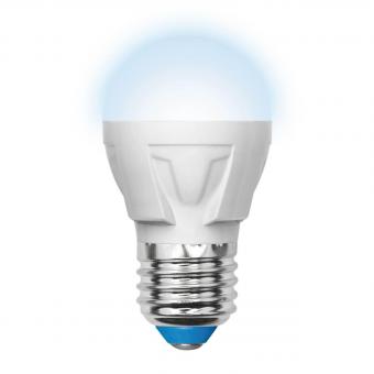 Лампа светодиодная (UL-00002418) E27 7W 4000K матовая LED-G45 7W/NW/E27/FR PLP01WH