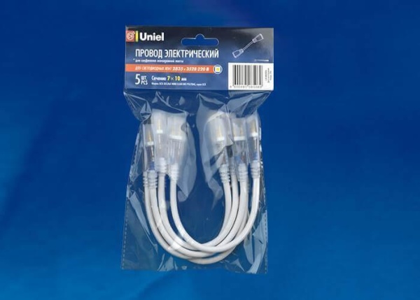 Набор коннекторов для светодиодных лент Uniel UCX-SK2/A67-NNN Clear 005 Polybag 10830 Набор коннекторов для светодиодных лент Uniel UCX-SK2/A67-NNN Clear 005 Polybag 10830