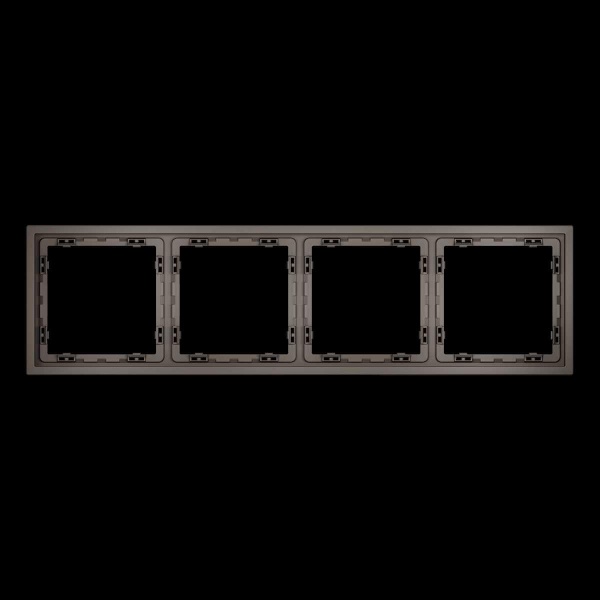 Рамка пластиковая S70 на 4 пост, (капучино) Voltum VLS100414