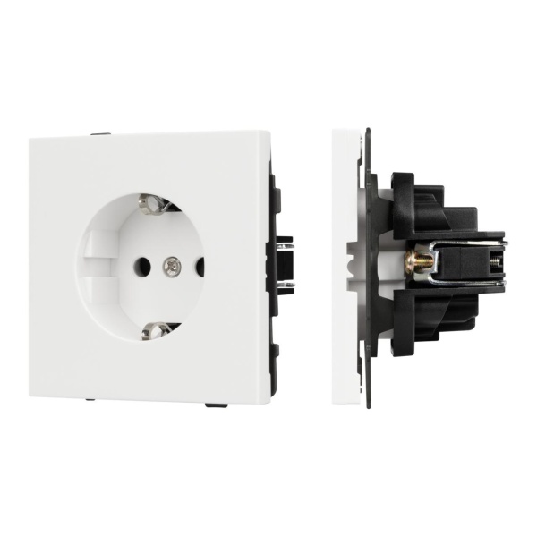Механизм электрической розетки SCT-TENDO-MEU1-SFPL-WH (230V, 16A) Arlight 054641