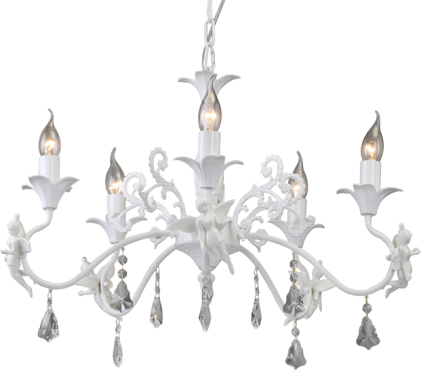 Подвесная люстра Arte Lamp Angelina A5349LM-5WH