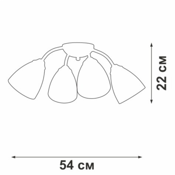 Потолочная люстра Vitaluce V3737-0/4PL