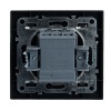 Переключатель одноклавишный Stekker Эрна черный PSW10-9005-03 39619