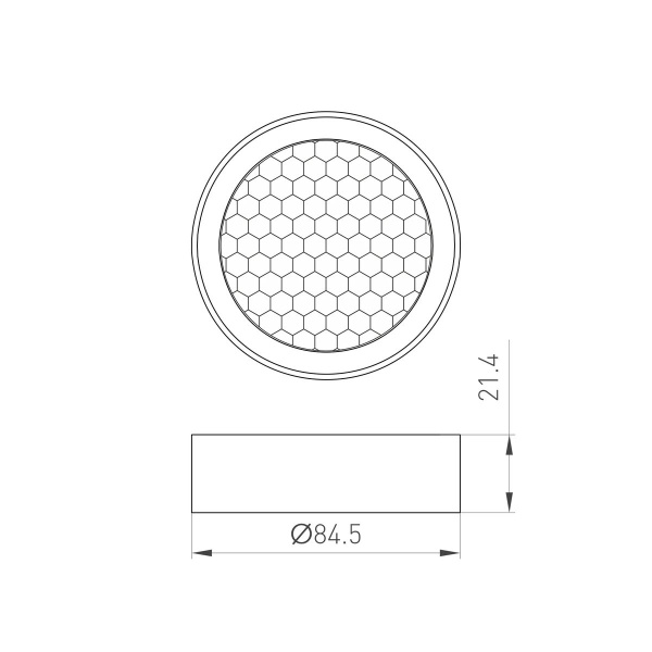 Фильтр сетчатый Arlight LGD-Honeycomb-Ring-R85 046765