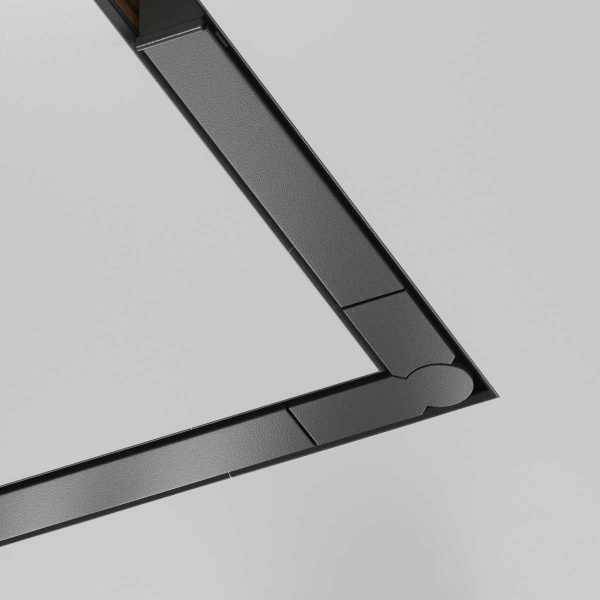 Угол-соединитель 45° Exility X встраиваемый под ГКЛ 12,5мм, черный Maytoni Technical EXILITY X Accessories for tracks Exility X TRA239CLS-42.12B