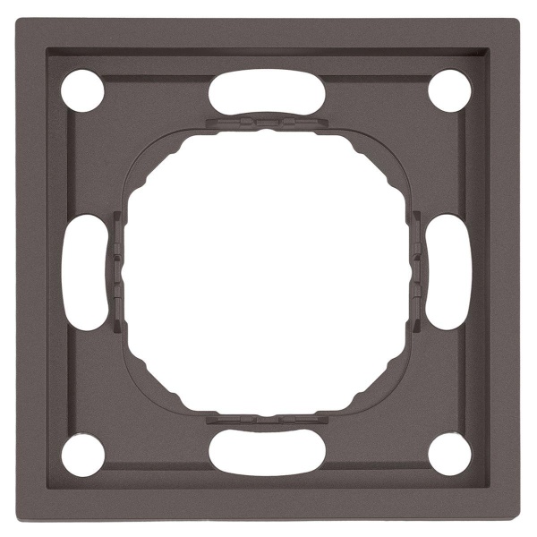 Рамка Stekker, PFR00-5001-09 1-местная Эмили, антрацит, soft touch 49936