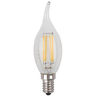 Лампа светодиодная филаментная ЭРА E14 7W 2700K прозрачная F-LED BXS-7W-827-E14