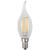 Лампа светодиодная филаментная ЭРА E14 7W 2700K прозрачная F-LED BXS-7W-827-E14