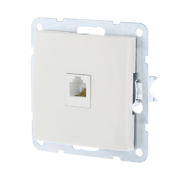 Розетка компьютерная RJ-45 LK Studio LK60 кат.5е белый 866104-1 Розетка компьютерная RJ-45 LK Studio LK60 кат.5е белый 866104-1