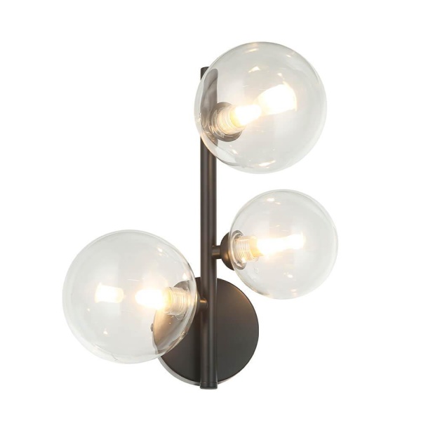 Бра Lumien Hall Lovrenc LH4125/3W-BK-CL Бра Lumien Hall Lovrenc LH4125/3W-BK-CL