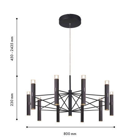 Подвесная светодиодная люстра Favourite Blick 4758-10P