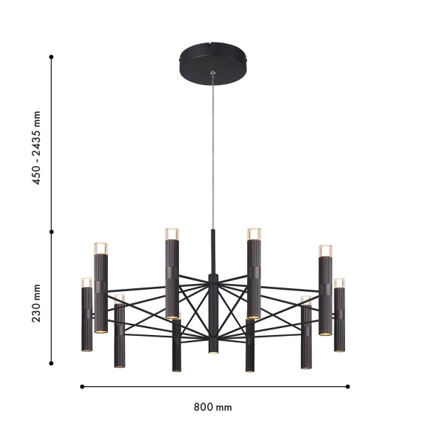 Подвесная светодиодная люстра Favourite Blick 4758-10P