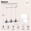 Подвесной светильник Maytoni Iceberg P012-PL-03-N