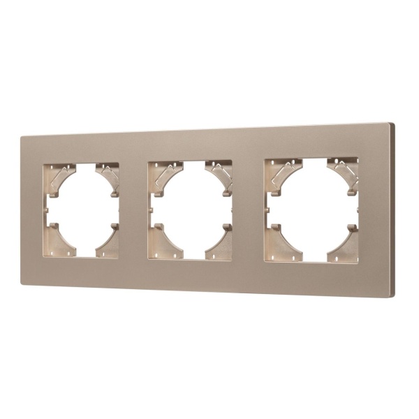 Рамка пластиковая FRM-PERIO-PL-3-GD Arlight 049757