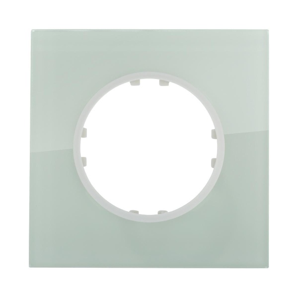 Рамка LK Studio 1-постовая квадрат из натурального светлого стекла Vintage 884111-1