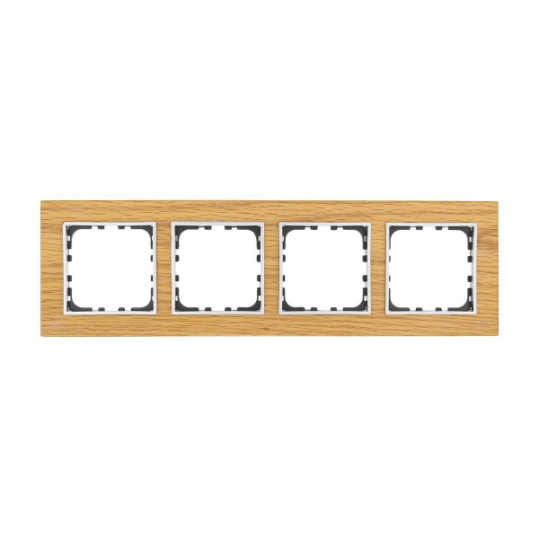 Рамка LK Studio 4-постовая из натурального светлого дерева (дуб) LK60 864455-1
