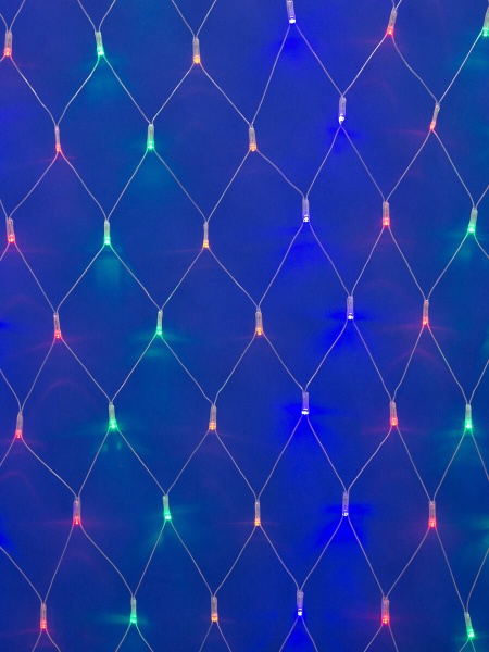 Светодиодная гирлянда Uniel сетка 220V разноцветный ULD-N2520-240/DTA Multi IP20 09565