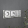 Рамка на 3 поста Werkel Diamant зеркальный W0031220 4690389158834