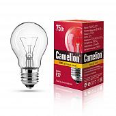 Лампа накаливания Camelion E27 75W 75/A/CL/E27 7278